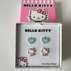 HELLO KITTY 2 PAIR EARRINGS